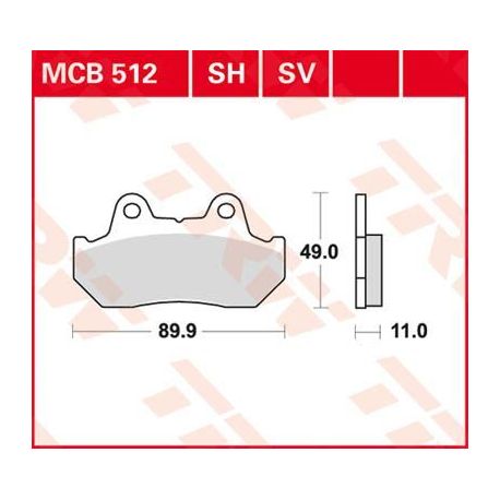 BRAKE PAD SV SINTER PERFORMANCE