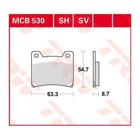 BRAKE PAD SH SINTER PERFORMANCE REAR