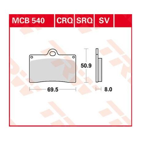 BRAKE PAD CRQ CARBON RACE