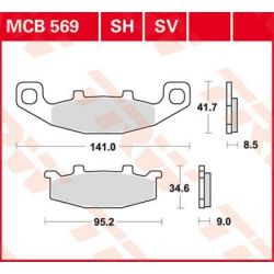 BRAKE PAD SV SINTER PERFORMANCE