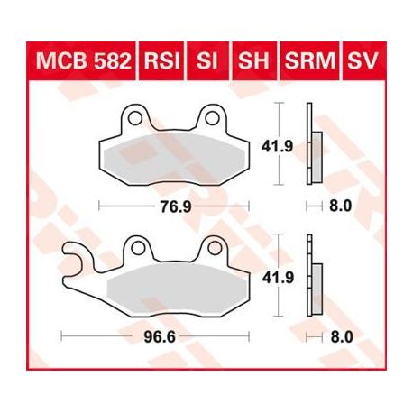 BRAKE PAD SV SINTER PERFORMANCE