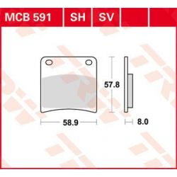 BRAKE PAD SV SINTER PERFORMANCE