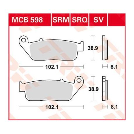 BRAKE PAD SV SINTER PERFORMANCE