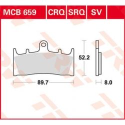 BRAKE PAD SV SINTER PERFORMANCE STREET