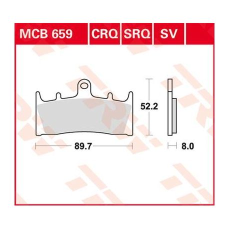 BRAKE PAD SV SINTER PERFORMANCE STREET