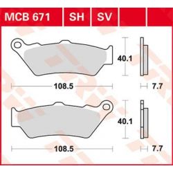 BRAKE PAD SV SINTER PERFORMANCE STREET