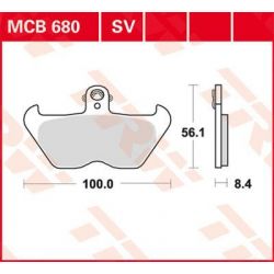 BRAKE PAD SV SINTER PERFORMANCE STREET