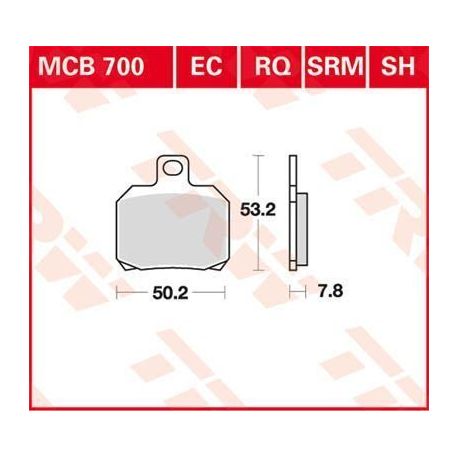 BRAKE PAD RQ ORGANIC SPORT