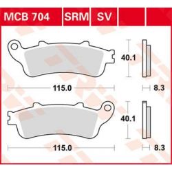 BRAKE PAD SV SINTER PERFORMANCE STREET