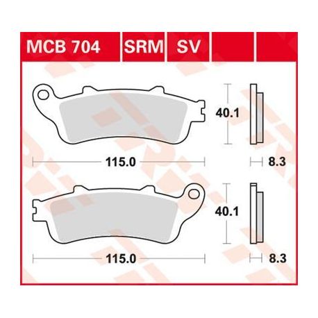 BRAKE PAD SV SINTER PERFORMANCE STREET