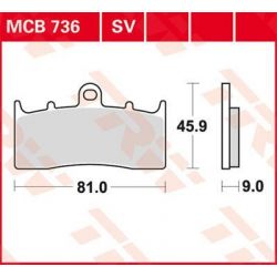 BRAKE PAD SV SINTER PERFORMANCE STREET