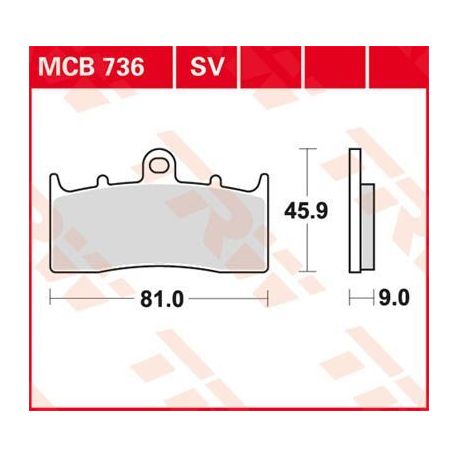 BRAKE PAD SV SINTER PERFORMANCE STREET