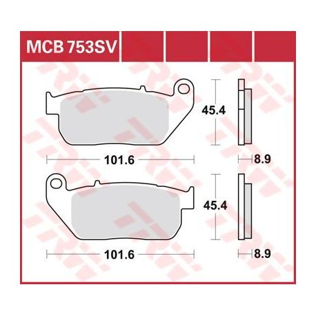 BRAKE PAD SV SINTER PERFORMANCE STREET