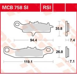 BRAKE PAD SI SINTER OFFROAD