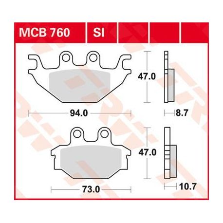 BRAKE PAD SI SINTER OFFROAD