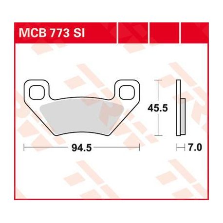 BRAKE PAD SI SINTER OFFROAD