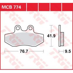 BRAKE PAD ALLROUND ORGANIC STANDARD