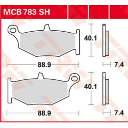 BRAKE PAD SH SINTER PERFORMANCE STREET & ROAD TRACKS