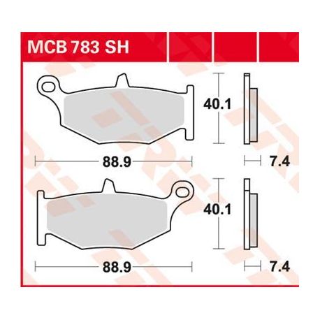 BRAKE PAD SH SINTER PERFORMANCE STREET & ROAD TRACKS