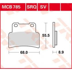 BRAKE PAD SV SINTER PERFORMANCE STREET