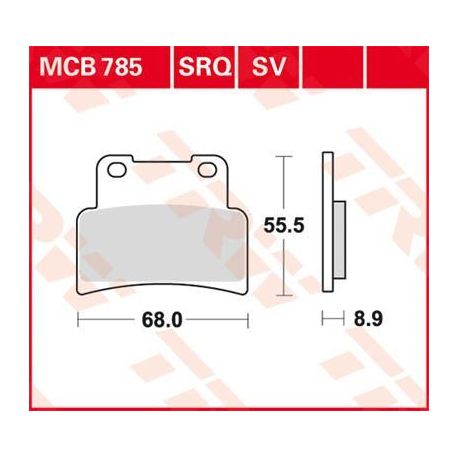 BRAKE PAD SV SINTER PERFORMANCE STREET