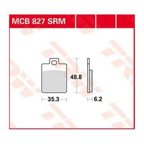 BRAKE PAD SRM SINTER SCOOTER 125