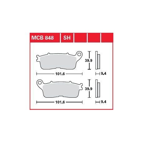 BRAKE PAD SH SINTER PERFORMANCE STREET & ROAD TRACKS