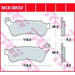 BRAKE PAD SV SINTER PERFORMANCE STREET