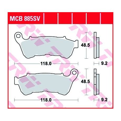 BRAKE PAD SV SINTER PERFORMANCE STREET