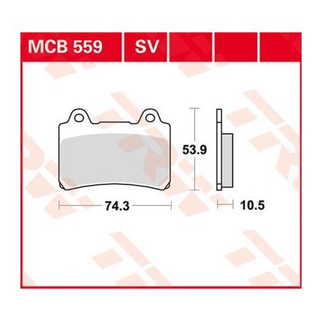 BRAKE PAD ALLROUND ORGANIC STANDARD