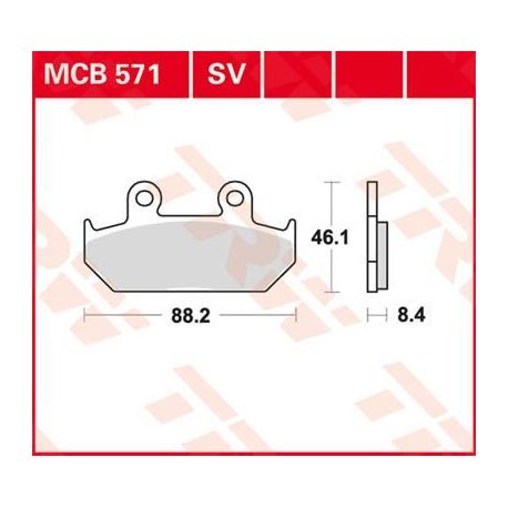 BRAKE PAD ALLROUND ORGANIC STANDARD