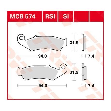 BRAKE PAD ALLROUND ORGANIC STANDARD