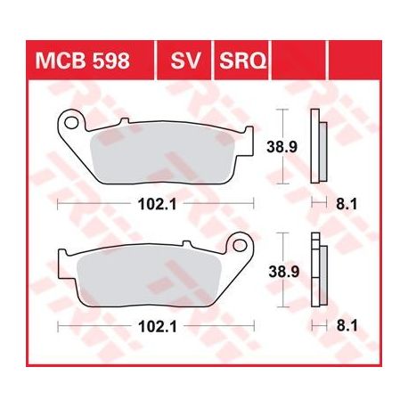 BRAKE PAD ALLROUND ORGANIC STANDARD