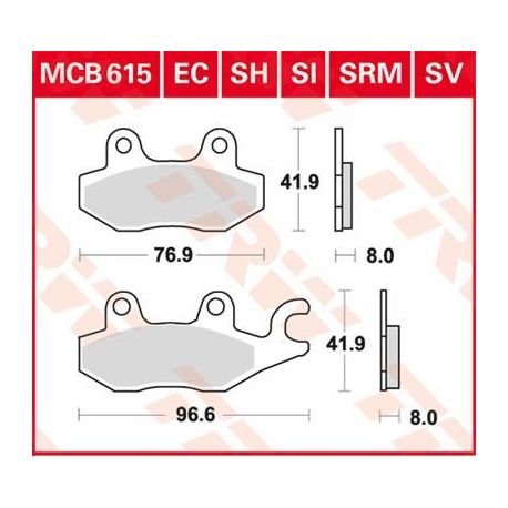 BRAKE PAD ALLROUND ORGANIC STANDARD