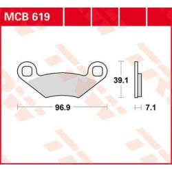 BRAKE PAD ALLROUND ORGANIC STANDARD