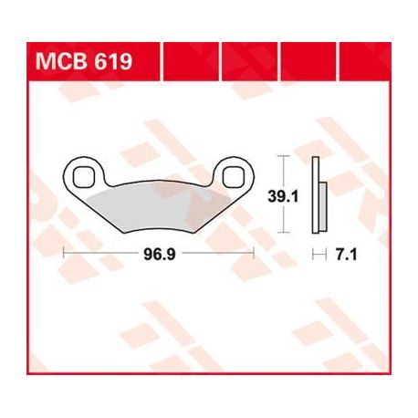 BRAKE PAD ALLROUND ORGANIC STANDARD