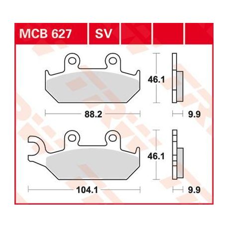 BRAKE PAD ALLROUND ORGANIC STANDARD