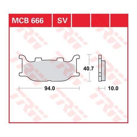 BRAKE PAD ALLROUND ORGANIC STANDARD