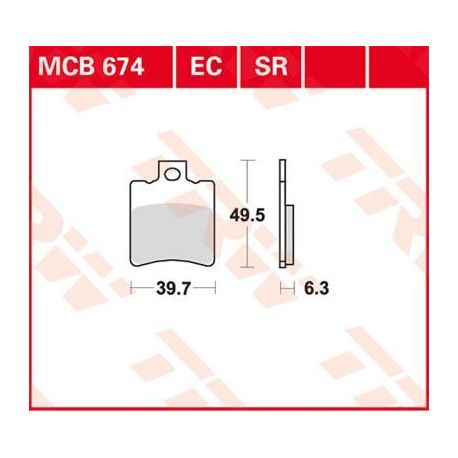 BRAKE PAD ALLROUND ORGANIC STANDARD