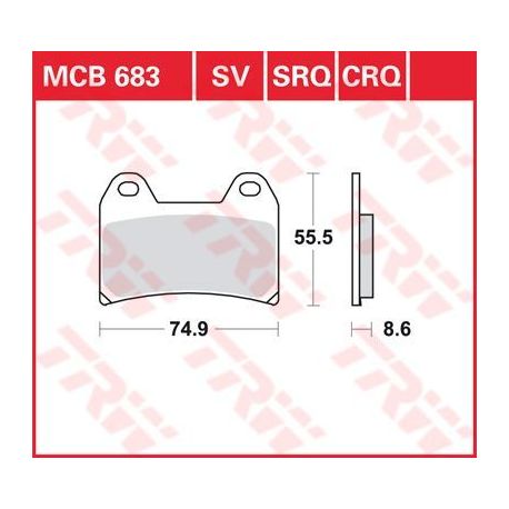 BRAKE PAD ALLROUND ORGANIC STANDARD