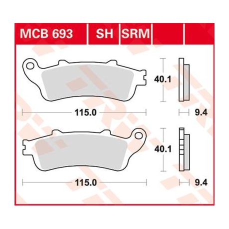 BRAKE PAD ALLROUND ORGANIC STANDARD