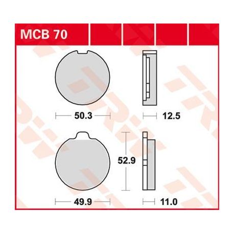 BRAKE PAD ALLROUND ORGANIC STANDARD