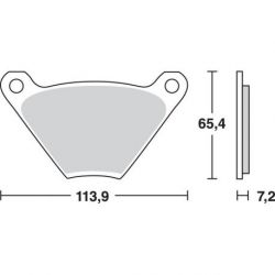 BRAKE PAD ALLROUND ORGANIC STANDARD