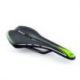 Selle de vélo Racing VELO Miles I0 Découpe de zone. Rails en carbone. Pour homme. Noir / Vert