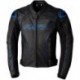 Veste RST S1 CE cuir - noir/gris/bleu fluo taille S