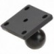 Support RAM MOUNTS plaque de fixation rectangle norme AMPS - Boule B