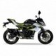 Silencieux IXIL Hexoval Xtrem inox noir / alu noir - Kawasaki Z125/Ninja 125