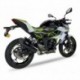 Silencieux IXIL Hexoval Xtrem inox noir / alu noir - Kawasaki Z125/Ninja 125