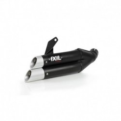 Silencieux IXIL Dual Hyperlow L3XB inox noir / alu - Kawasaki Versys 1000