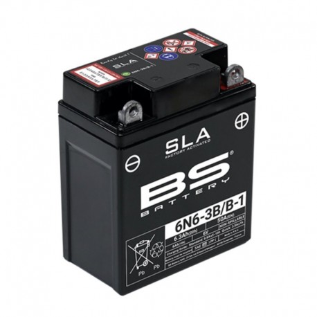 Batterie BS BATTERY SLA sans entretien activé usine - 6N6-3B/B-1